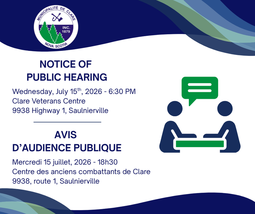 Visual for public hearing